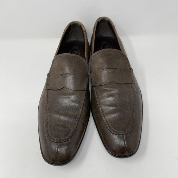 NEW tod's leather slip on loafers - Picture 2 of 7